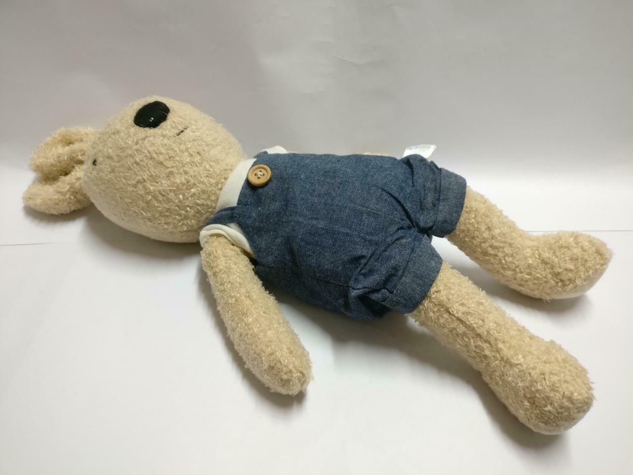 Japan Le Sucre Bunny Blue Jumper Cute Rabbit 16" Plush Soft Toy F/S (PTY077)