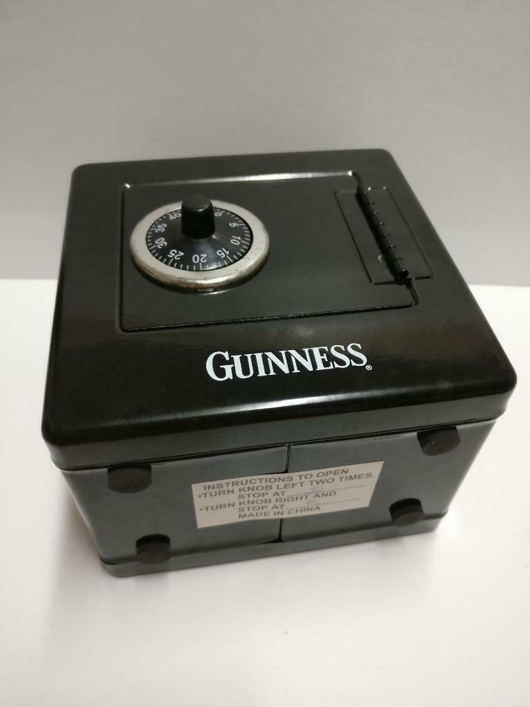 Advertising Guinness Beer Black Safe Box Coin Bank Display In Box (A2163) *3