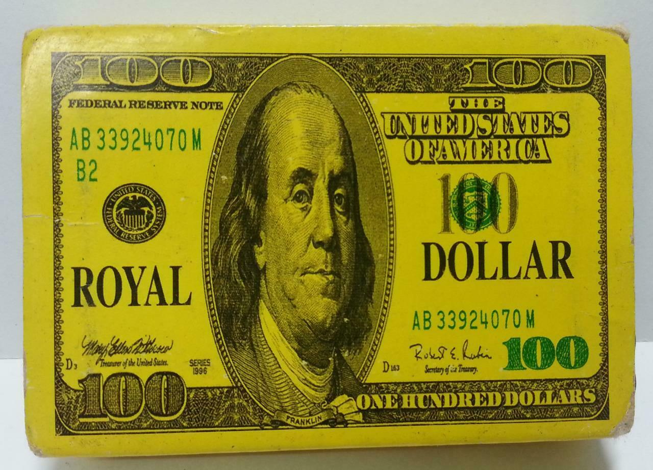 Rare Unsealed USA 100 Dollars Playing Cards Souvenir (A1088)