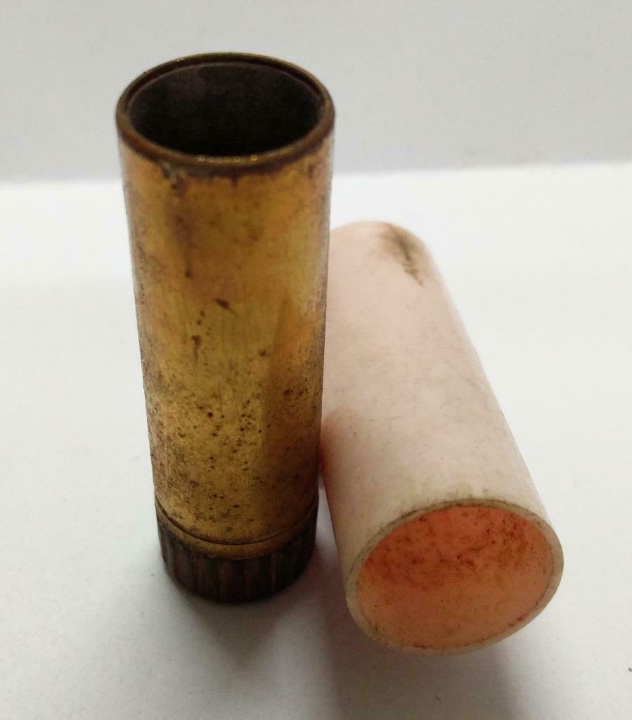 Vintage Old Used Obsolete HR Cute Logo Cosmetics Lipstick Case (B597)