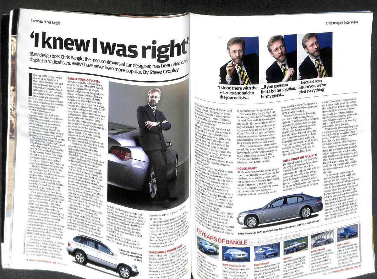 Singapore Auto car Magazine ASEAN Toyota Yaris Mercedes BMW Chris Bangle M087