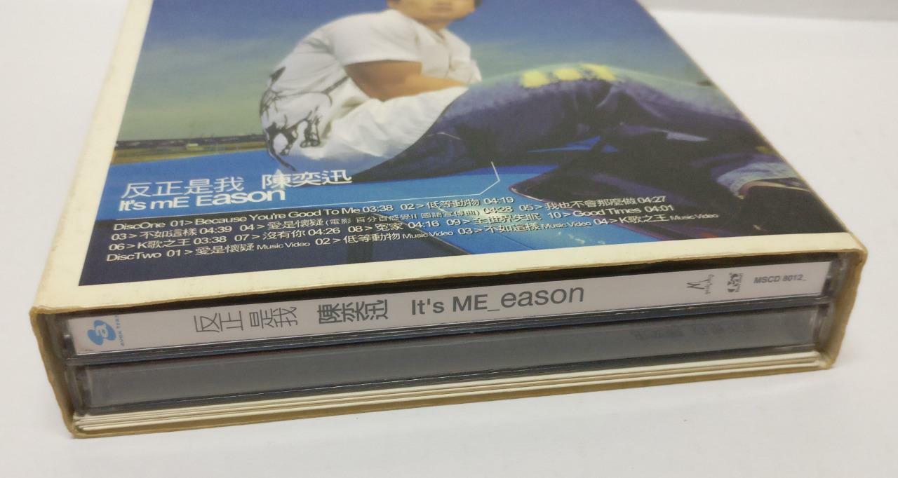 LK888 Eason Chan 陈奕迅 2001 Rare Singapore OBI CD + Promo VCD Video Chinese CD143