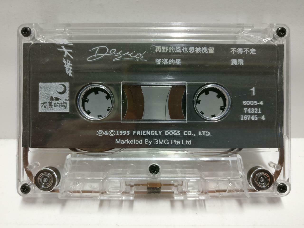 Taiwan David Wu Da Wei 吴大维 磁带 卡带 隐藏的爱 1993Rare Singapore Chinese Cassette CT599
