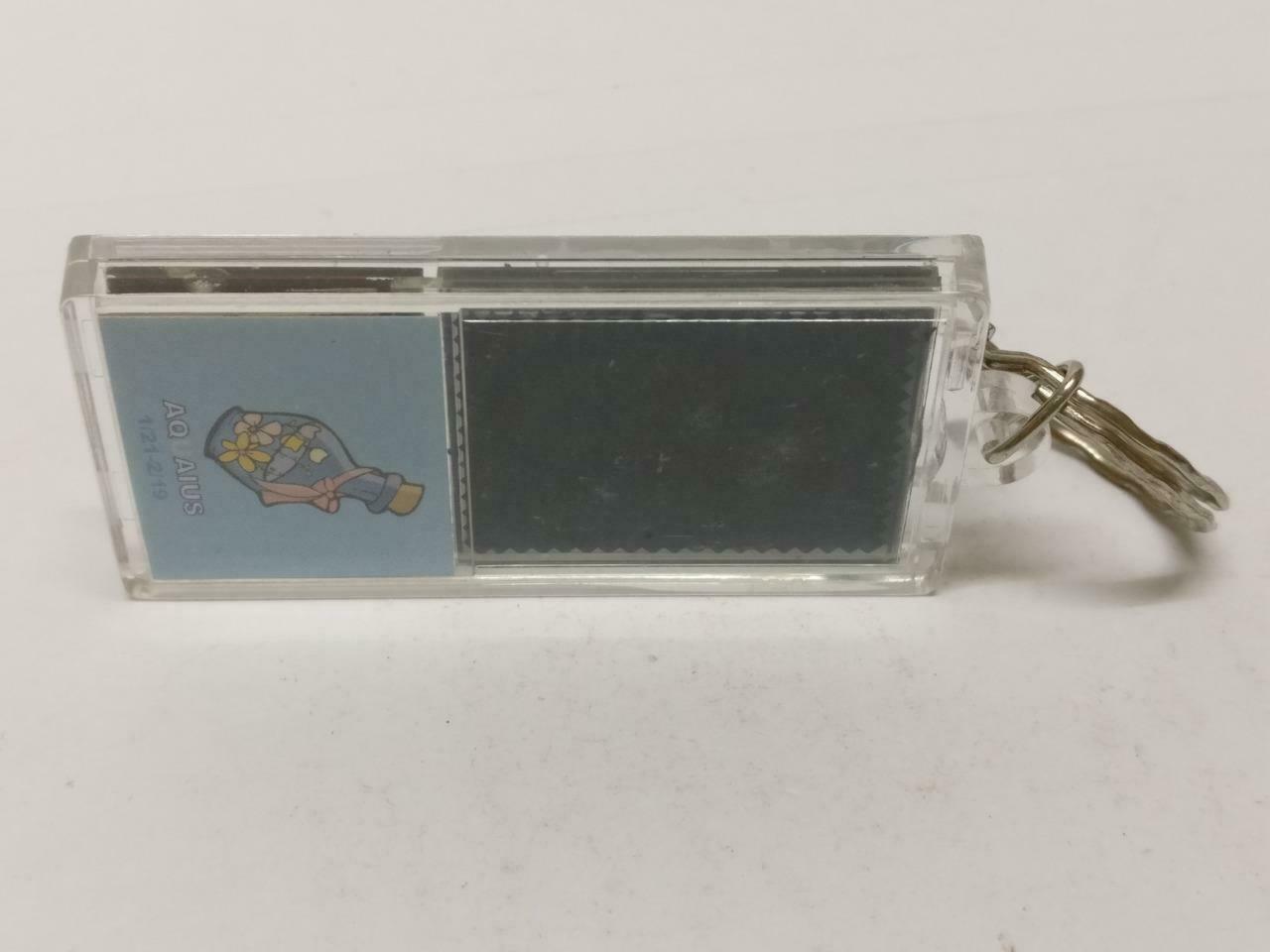 LP888 Vintage Unique Horoscope Aquarius Solar Blinking Keychain Keyring F/S (B813)