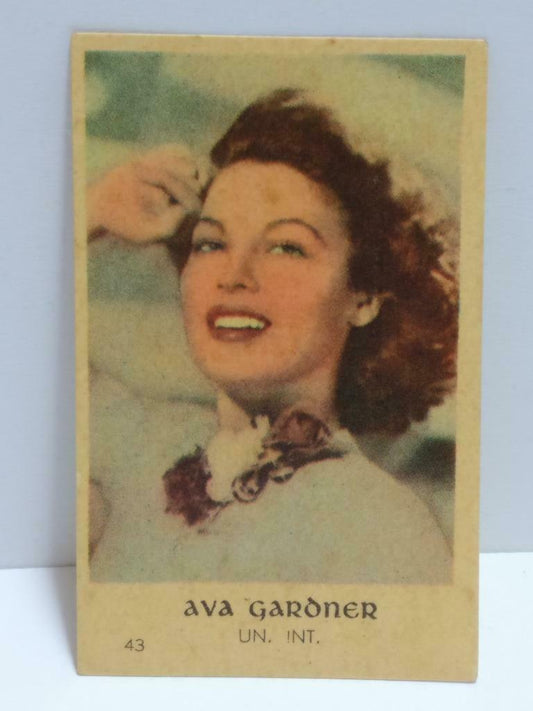 Vintage Actress Ava Gardner Colour Mini Photo Trading Card F/S (A2337)