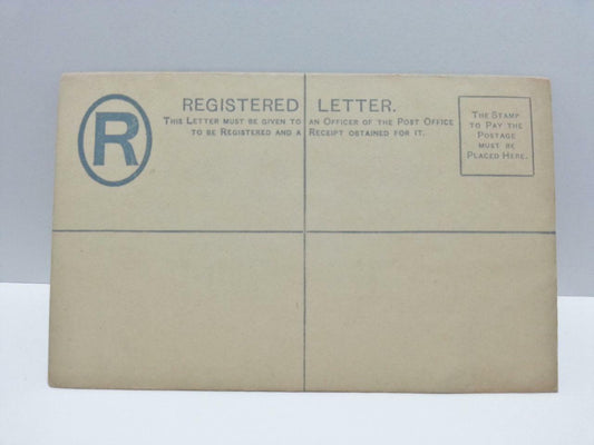 Vintage Singapore Straits Settlements Registered Letter Unused Cover (AC272)