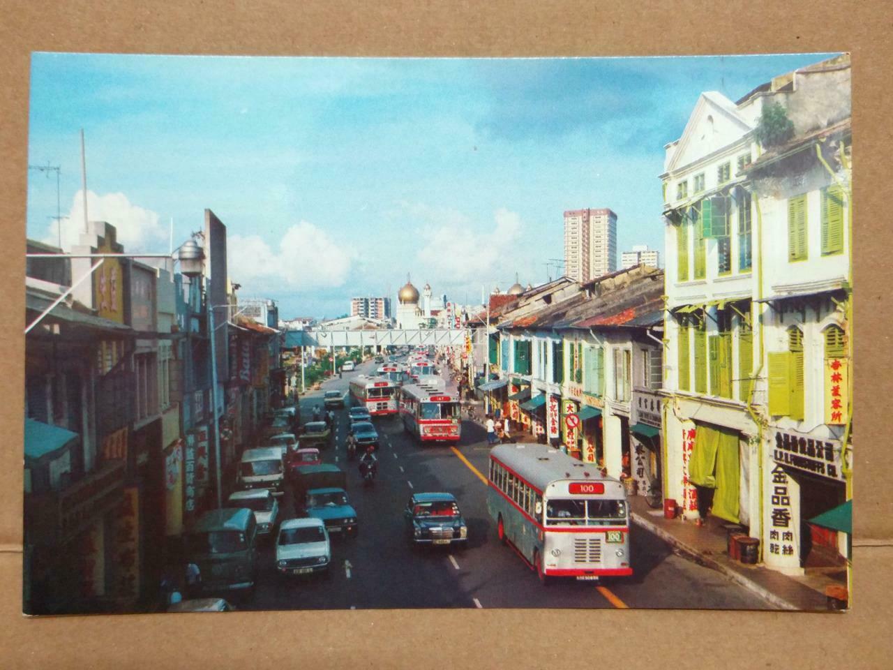 LUCKYPIGEON North Bridge Road One Way Traffic Singapore Postcard (C2007)