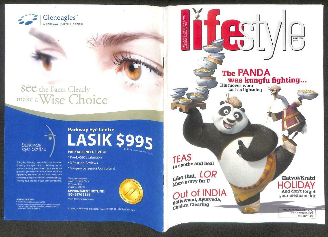Singapore Lifestyle Magazine Kungfu Panda The Incredible Hulk 2008 F/S M113 E