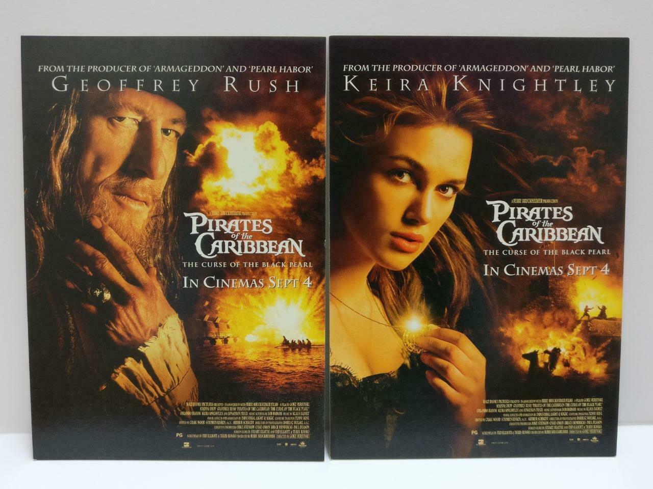 LUCKYPIGEON888 Movie Pirates of the Caribbean Johnny D Postcard Lot Of 4 E0458
