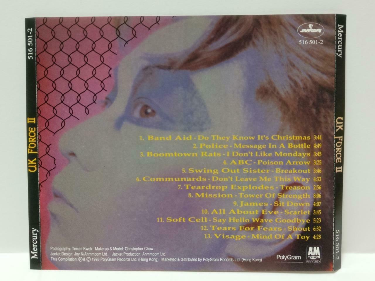 UK Force II The Police ABC Tears For Fears Band Aid 1993 Hong Kong CD CDS481