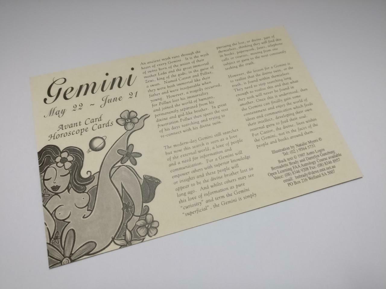 LUCKYPIGEON888 Germini Art Sexy Girls Avant Card Australia Postcard Ad (E0025)