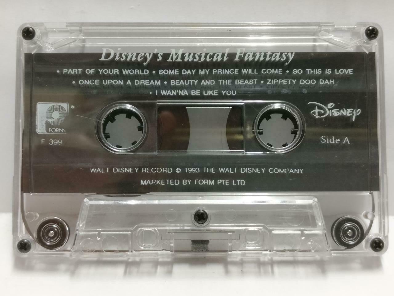 Disney's Musical Fantasy OST 1993 Mega Rare Singapore English Cassette CT502