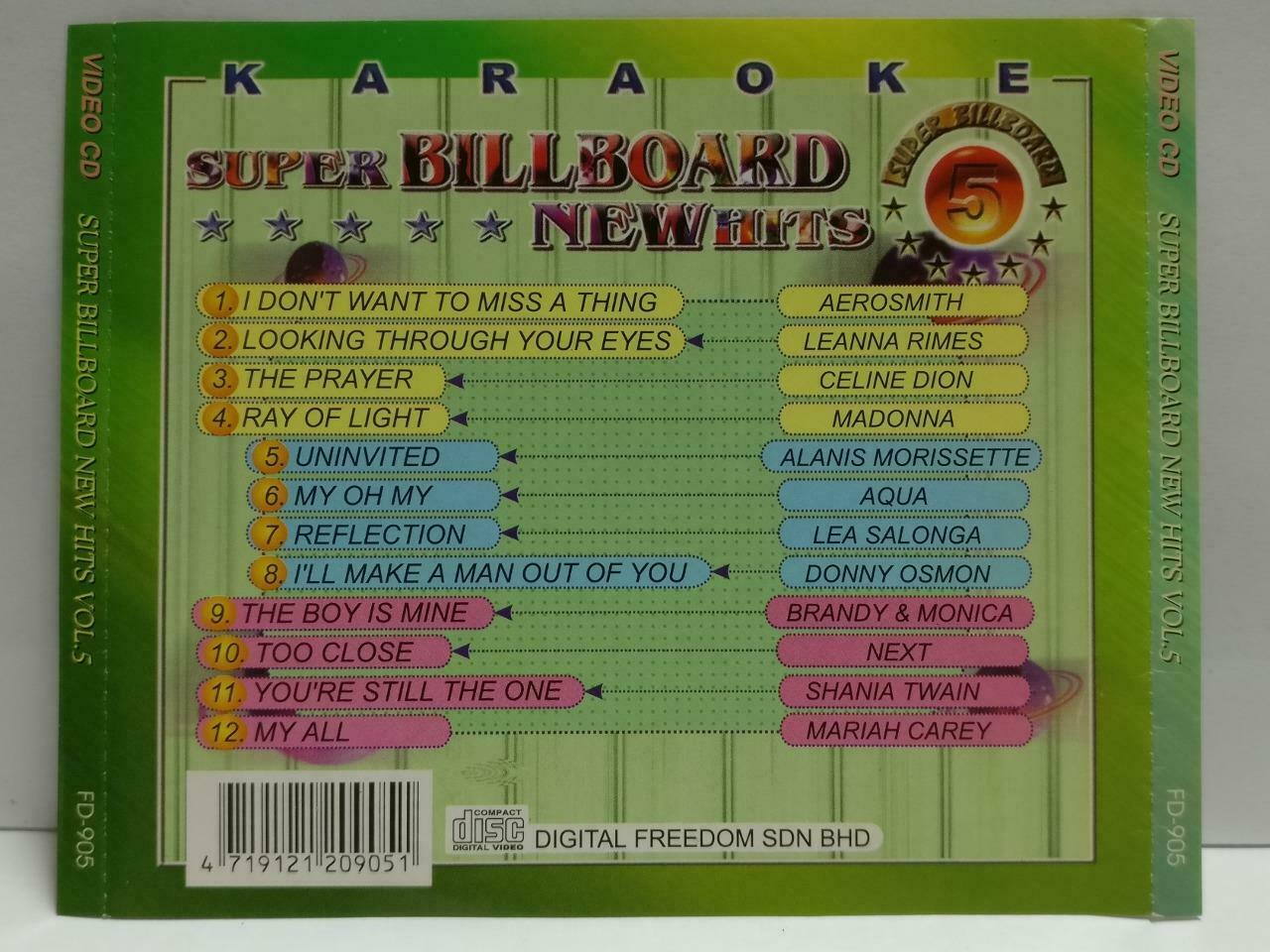 Various Artist Celine Dion Madonna Mariah Mariah Carey Malaysia Video VCD CDS314