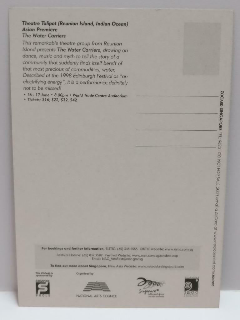 LUCKYPIGEON888 Singapore Arts Festival Bald Man Dance Beefcake Postcard (E0270)