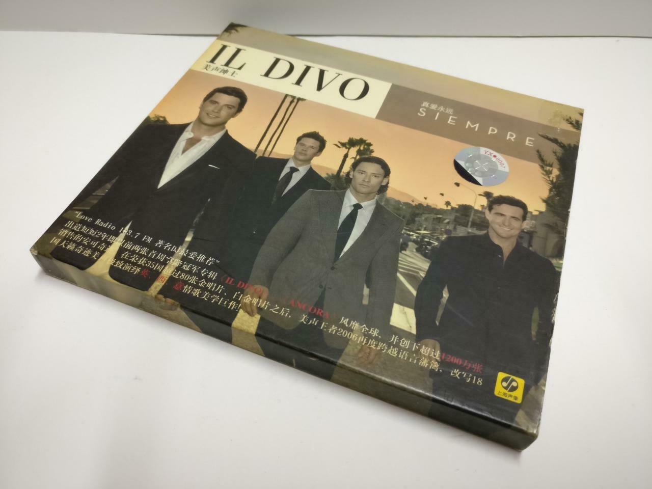 Il Divo Siempre 2006 China CD with Shanghai 2007 Promo Concert Card CD1139 D