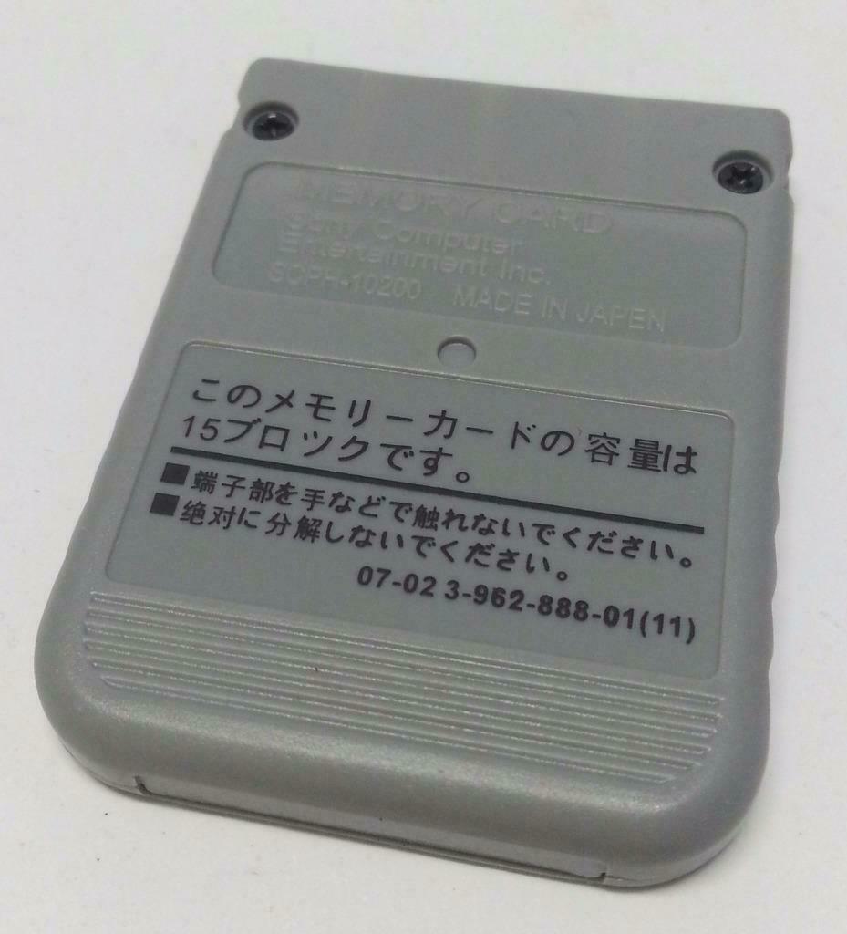 Vintage Sony PlayStation Memory Card With Box Japan SCPH-10200 F/S (B202)