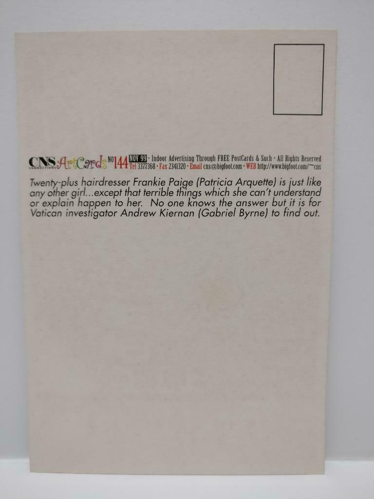 LUCKYPIGEON888 Movie Stigmata Patricia Arquette 1999 Singapore Postcard (E0370)