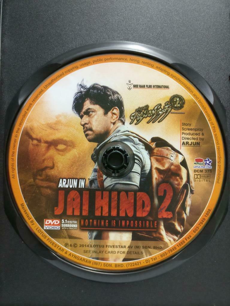 India Bollywood Tamil Movie Jaihind 2 Arjun Surveen Chawla Malaysia DVD CD1039