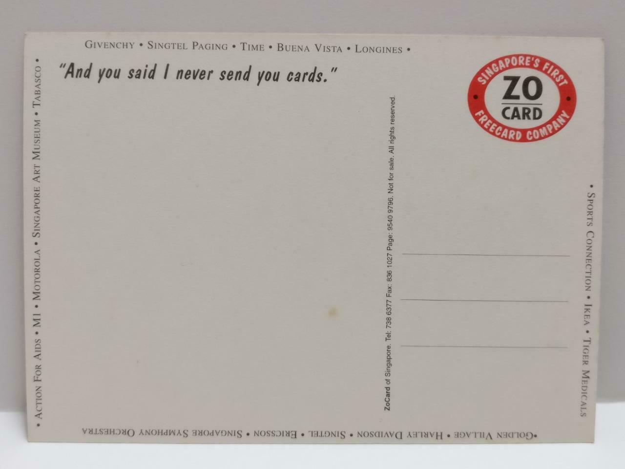 LUCKYPIGEON888 Deng Xiao Ping No Doubt Longines Singapore Ad Postcard (E0256)