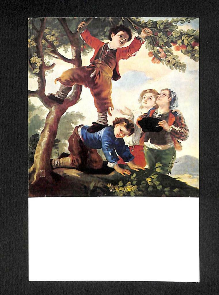 LUCKYPIGEON Goya Boys Picking Fruits Spain Postcard (C1667)