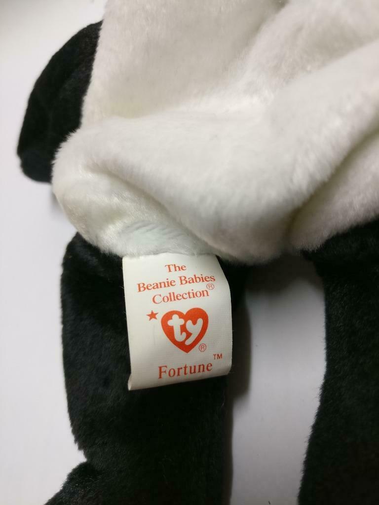 Vintage Ty Beanie Babies Fortune Panda Bear 8" 1997 KR Plush Soft Toy (PTY117)