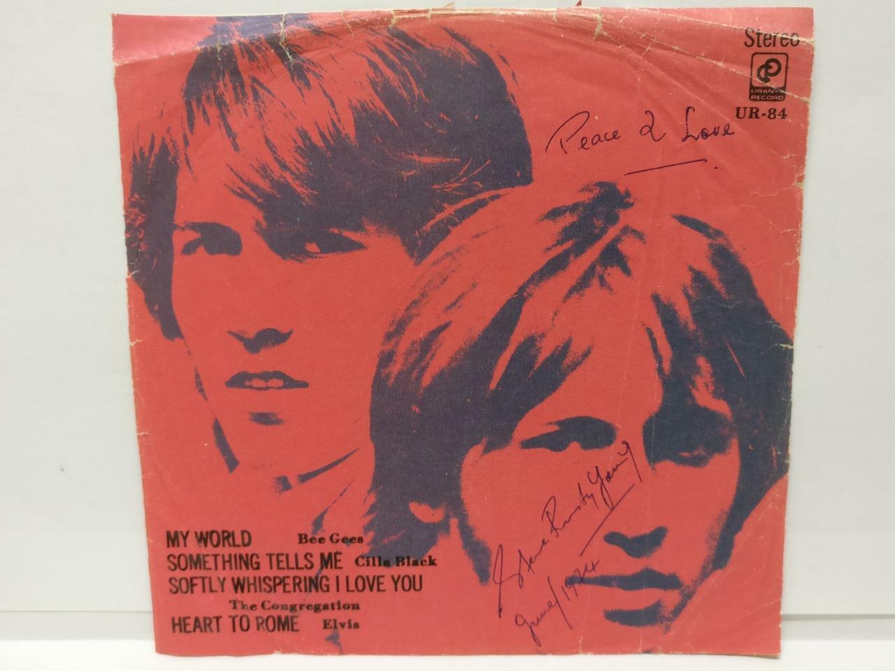 Bee Gees Elvis Presley Cilla Black Rare Cover Label Singapore 7" EP  EP077