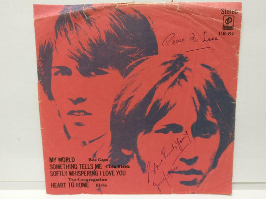Bee Gees Elvis Presley Cilla Black Rare Cover Label Singapore 7" EP  EP077