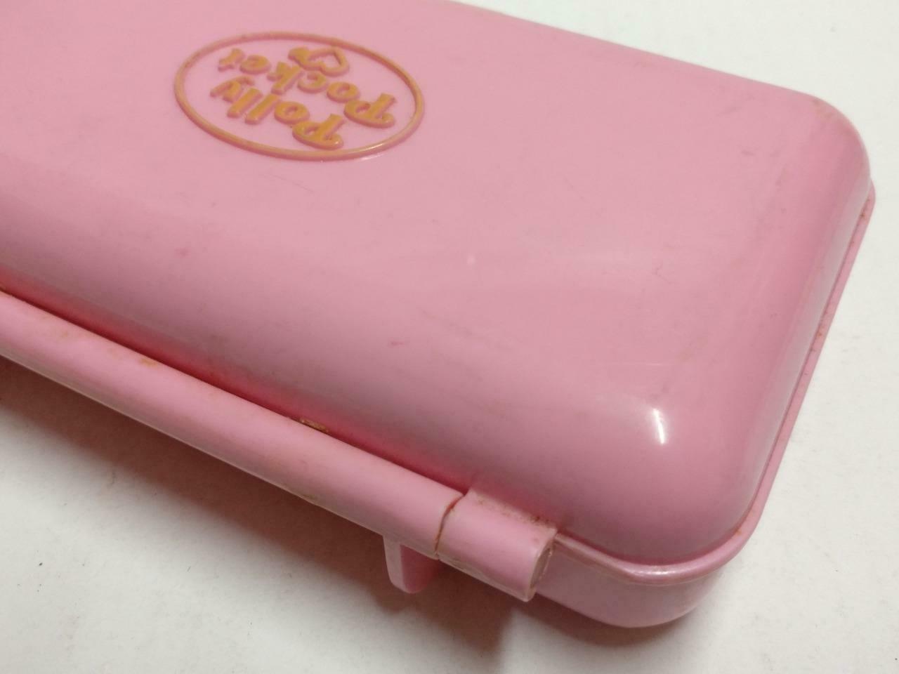 Vintage Polly Pocket 1990 Bluebird Rectangle Pink Compact Only (FTY074)