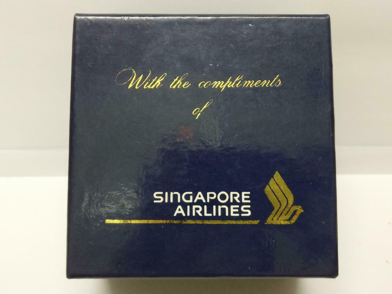 Rare SIA Singapore Airlines Traditional Lion Statue Stamp Ink Pad w/ Box (A2119)
