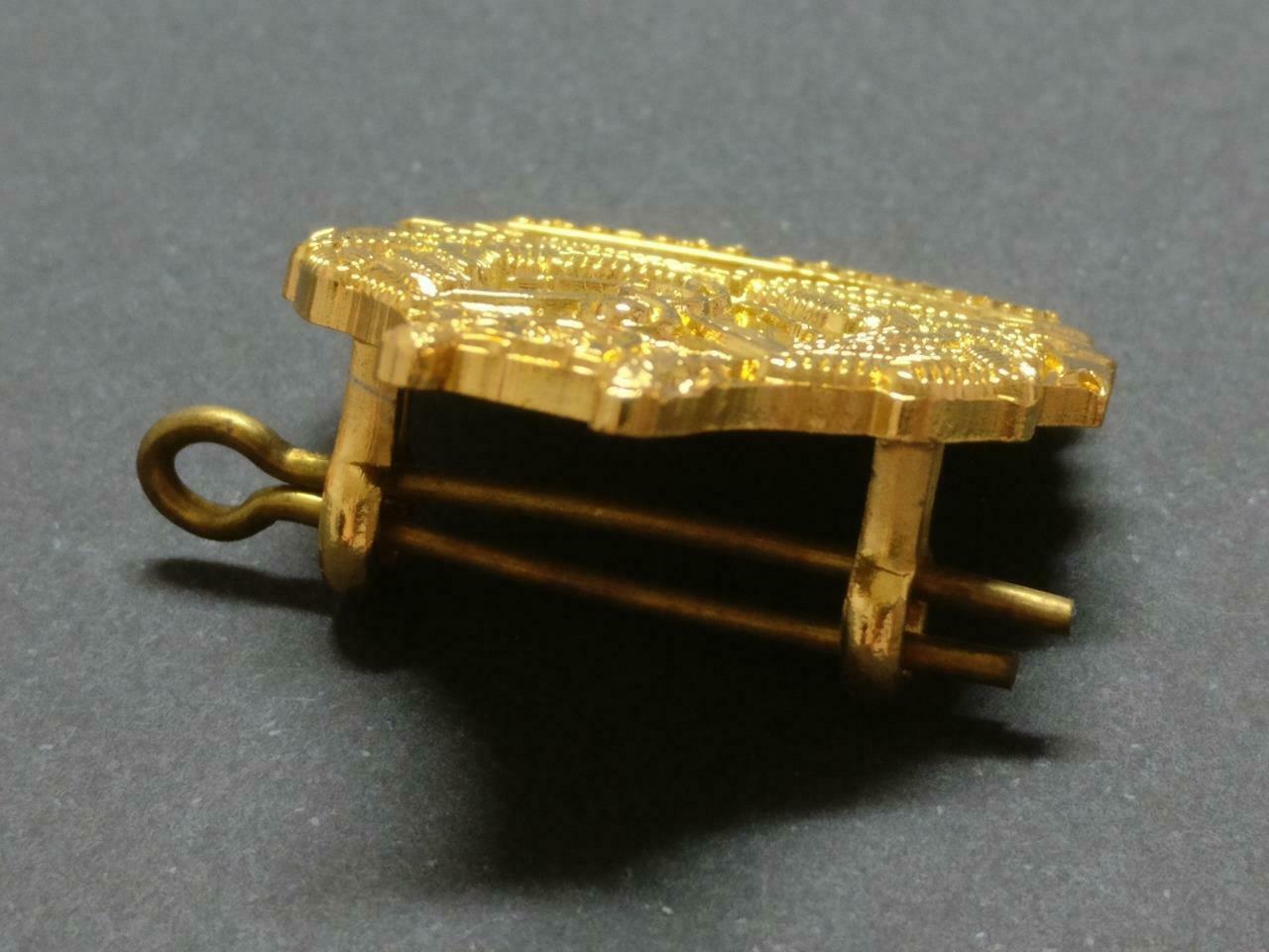 LP888 Rare Vintage Singapore Customs Gold Tone Pin Badge F/S B841