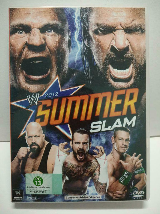 WWE WWF Wrestling Chris Jericho CM Punk Summer Slam 2012 Singapore DVD (A860)