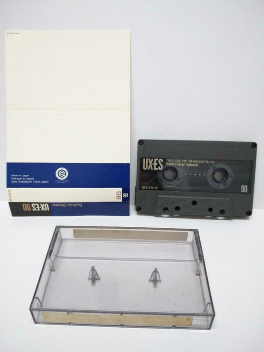 Used Blank Tapes Sony UX-ES 90 Super Uniaxial Japan Cassette Tape x 01 (CT020)