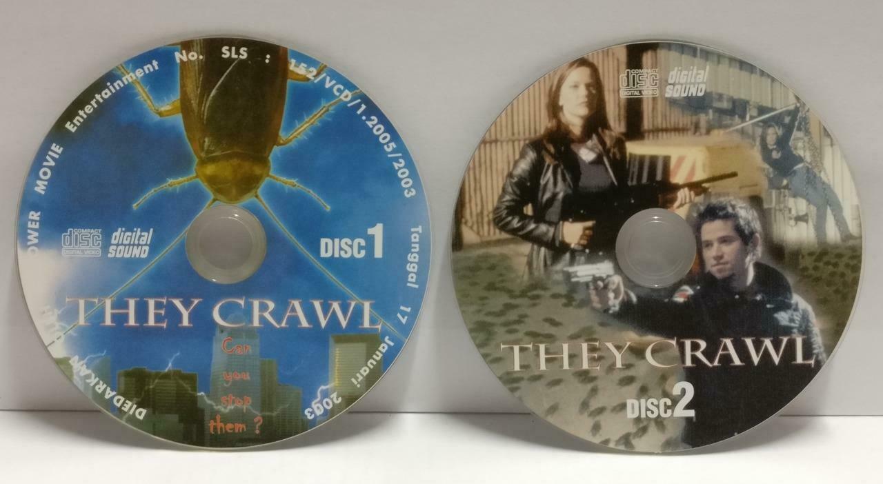 Horror Movie They Crawl Rare Singapore Censor Sticker Video CD 2x VCD OOP CDS401