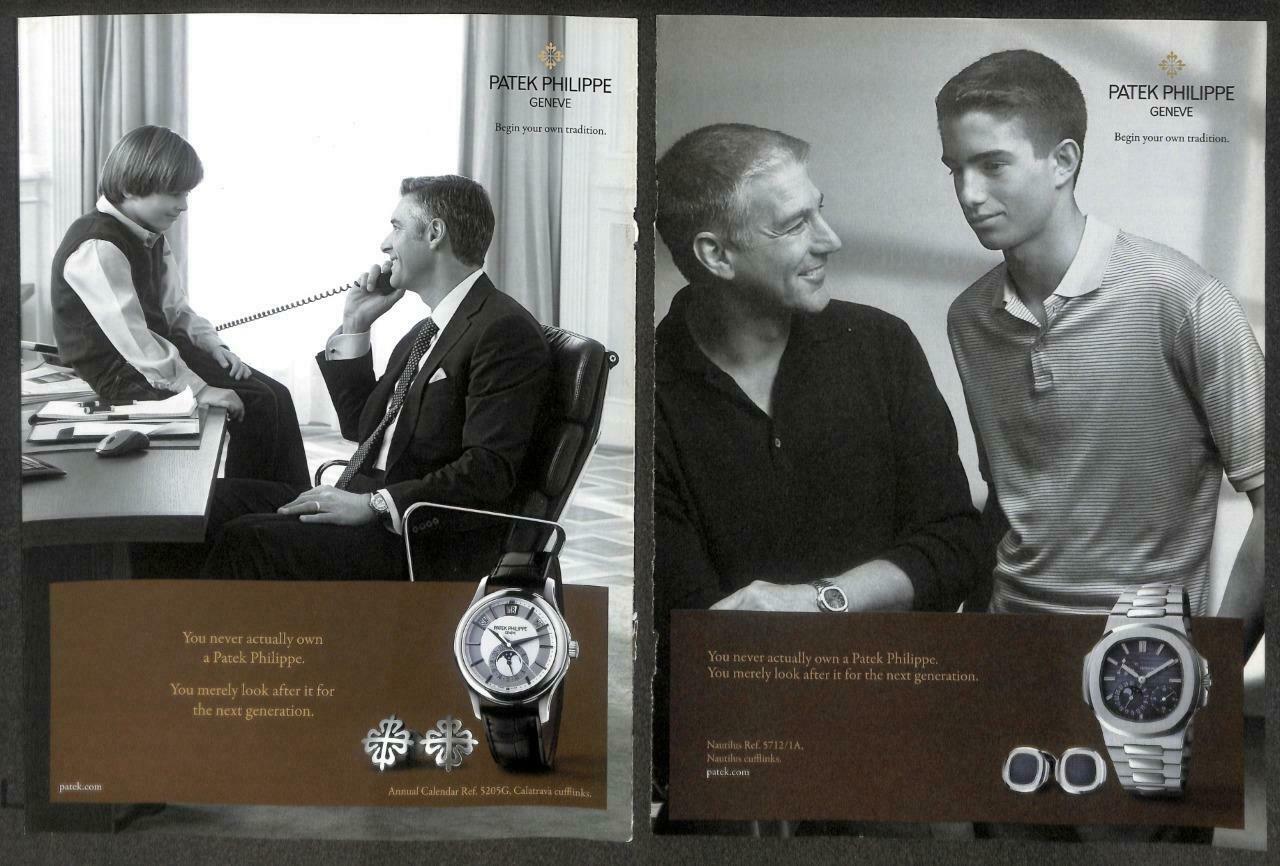 Vintage Patek Philippe Watch Magazine Advertisement Print Ad x 10 (P916)