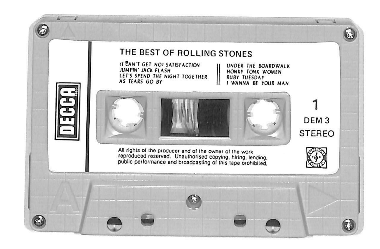 Rare Best Of Rolling Stones Lady Jane 1982 Singapore English Cassette CT917