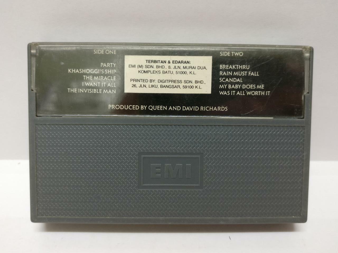 Queen The Miracle 1989 Rare Malaysia Cassette (CT200)