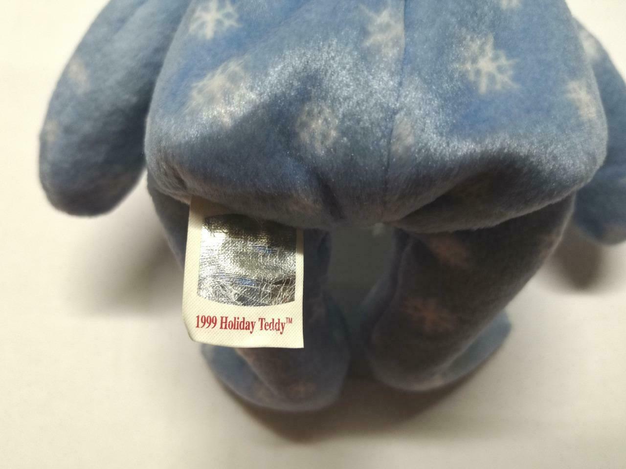 Vintage Ty Beanie Babies Bear Snowflake Scarf 1999 Plush Soft Toy F/S (PTY115)