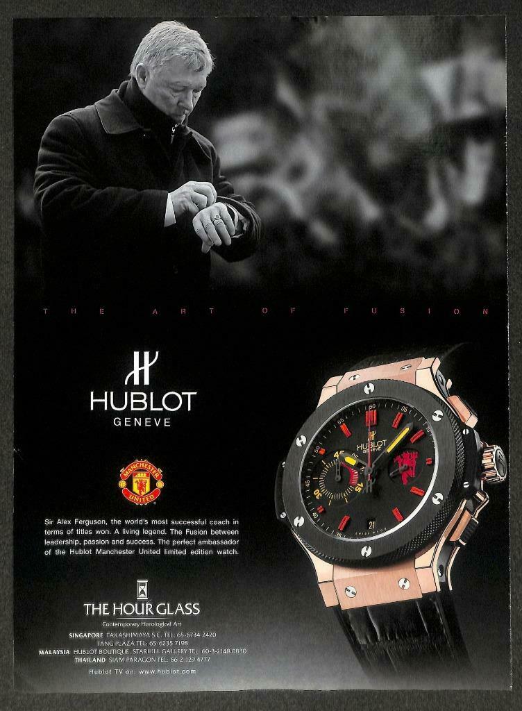 Vintage 2010 Louis Vuitton Hublot Magazine Advertisement Print Ad x 2 (P979)