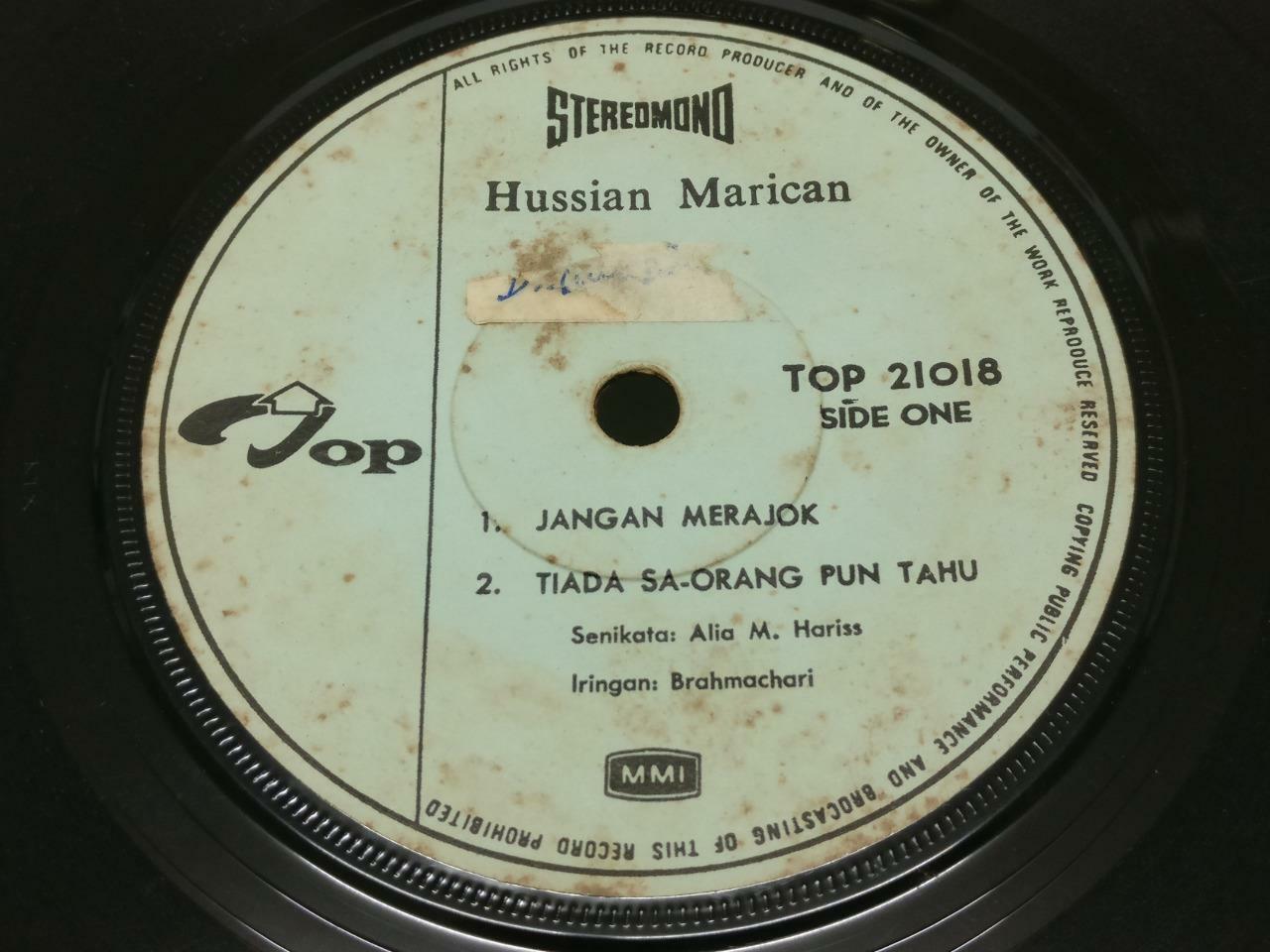 Malay Hussain Marican Jangan Merajok G/F Psych Garage Rare Malaysia EP 7" EP399