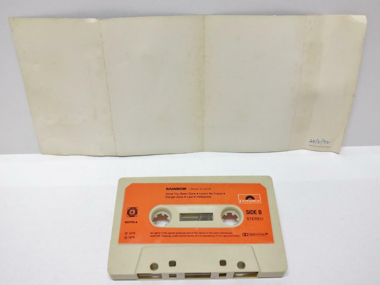 Rare Rainbow Down To Earth 1979 Rare Singapore Cassette (CT198)