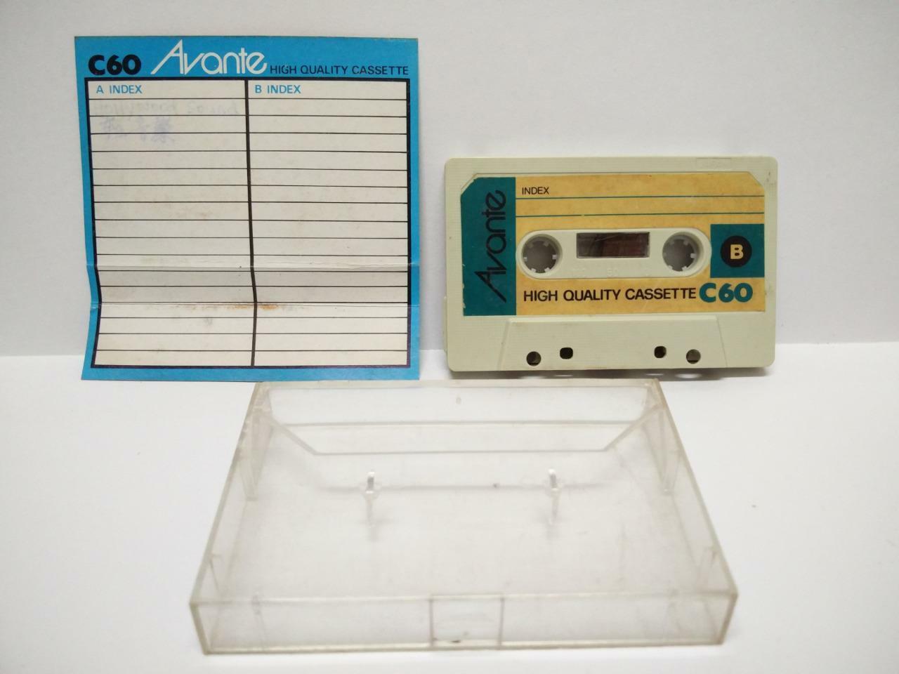 Rare Used Blank Tapes Avante C60 Singapore Cassette Tape x 01 (CT006)