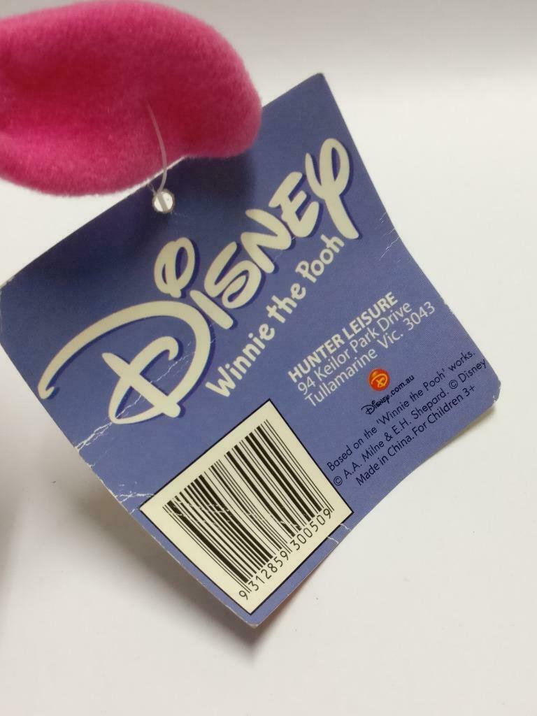 Disney Winne The Pooh Pink Piglet With Flower Tag 6" Plush Soft Toy F/S (PTY145)