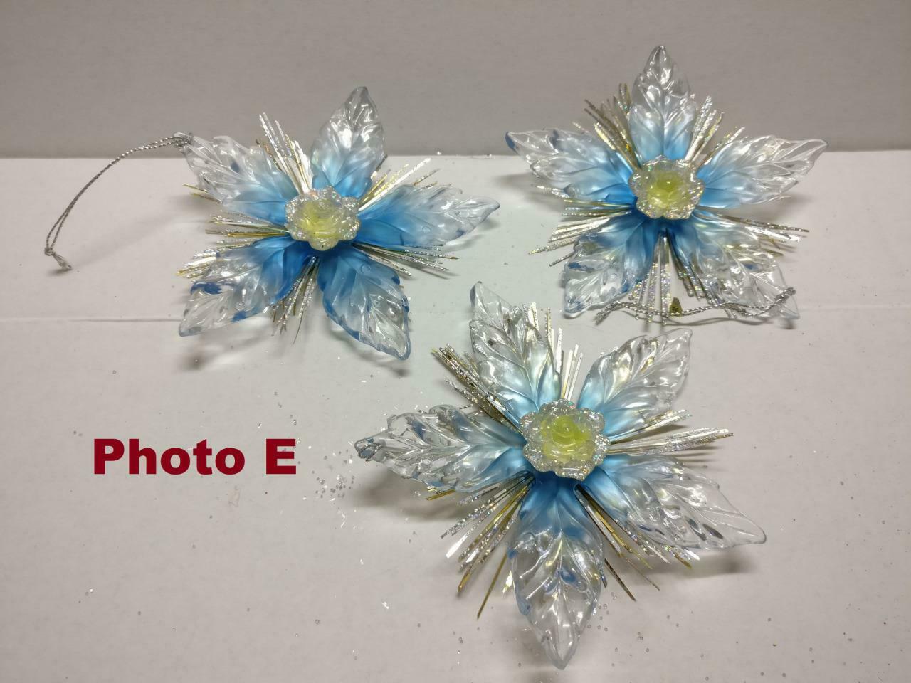 Vintage Christmas X'mas Tree Ornaments Icicles Star Bundle Lot x01 F/S (A2245)