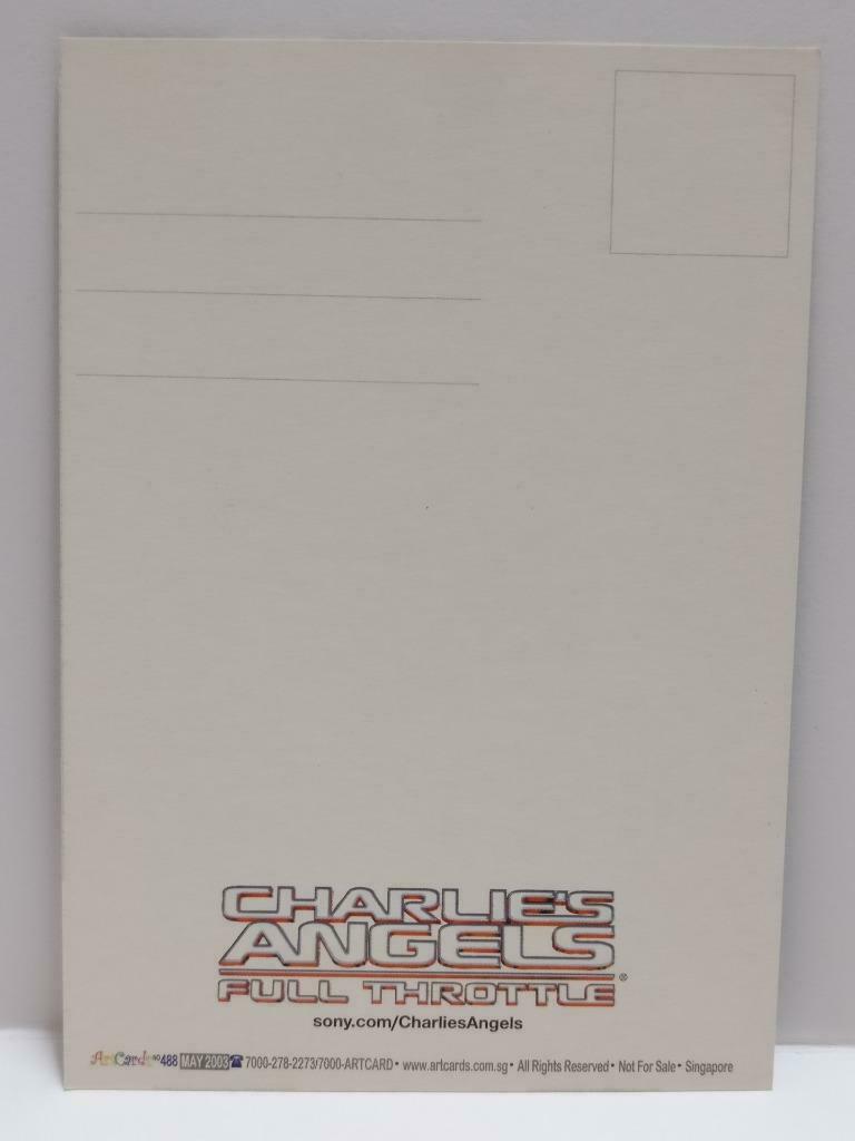 LUCKYPIGEON888 Movie Charlie's Angels Cameron D 2003 Singapore Postcard (E0347)