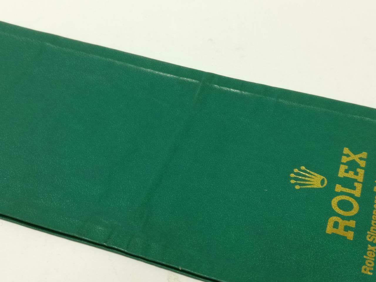Vintage Singapore Rolex Green Colour Envelope Money Packet F/S (A2431)