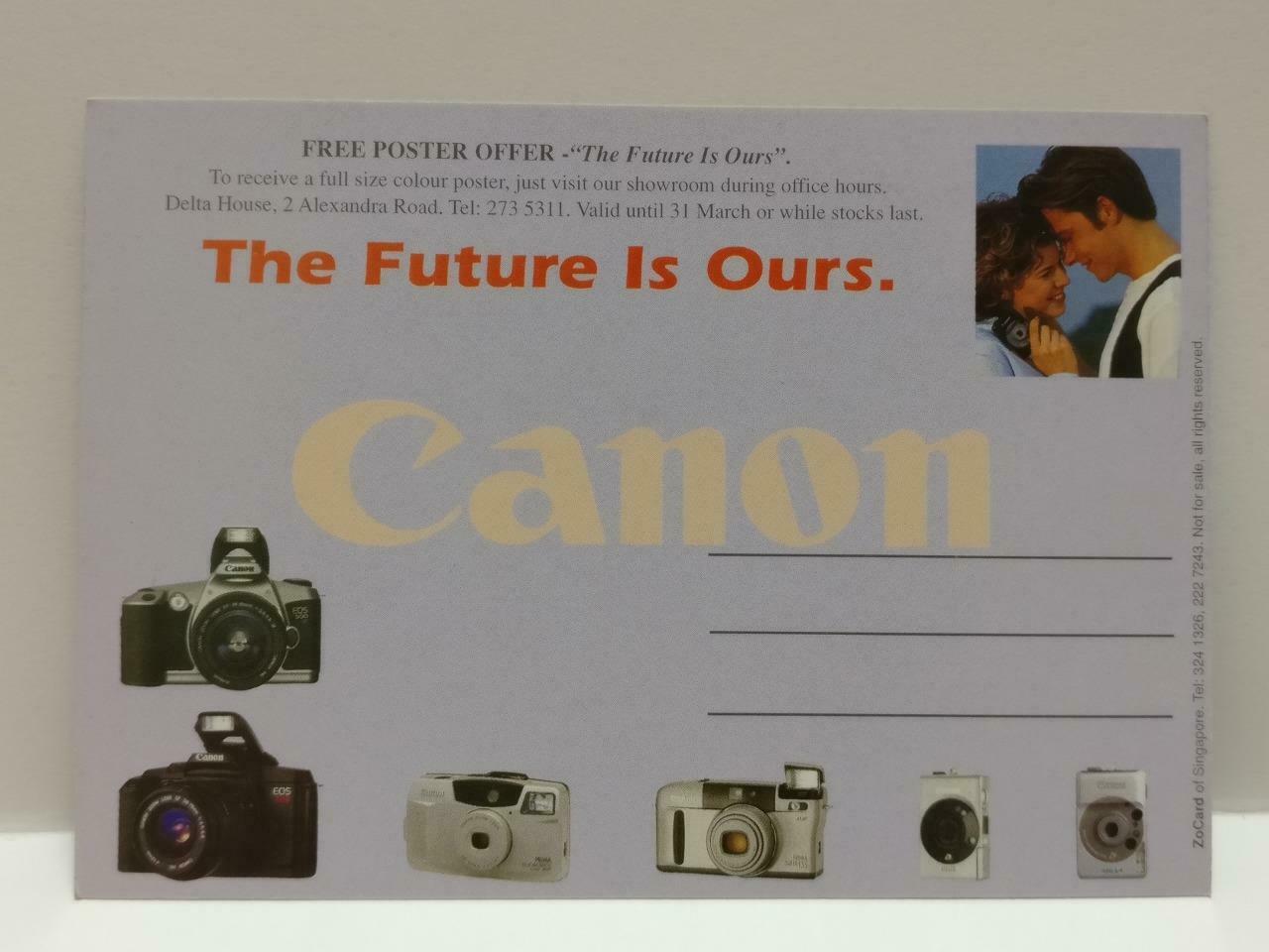 LUCKYPIGEON888 Canon Camera Couple Advertisement Singapore Postcard (E0146)