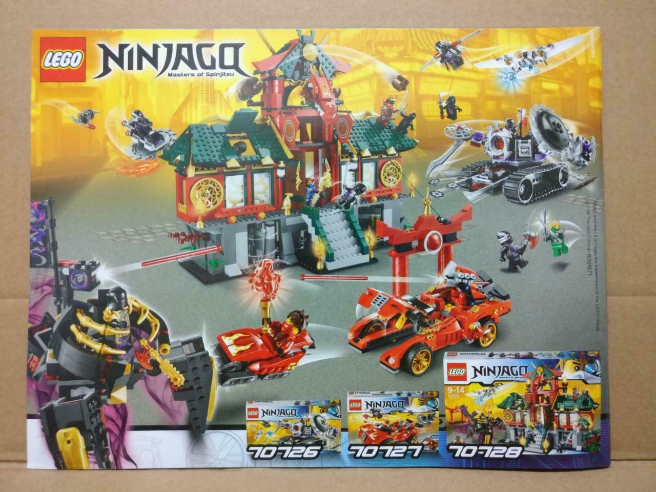 LEGO No. 70728/3 Ninjago Manual Instructions Catalog Booklet (LG065)