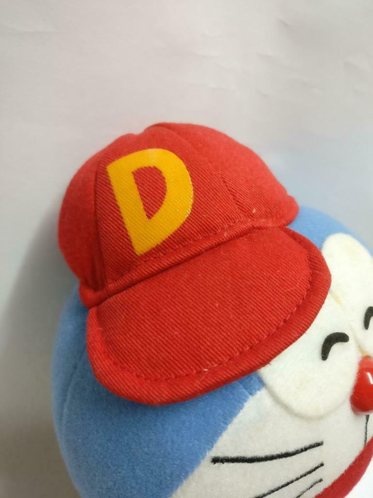 Doraemon With Backpack Red Hat Cap 9" Plush Soft Toy F/S (PTY009)