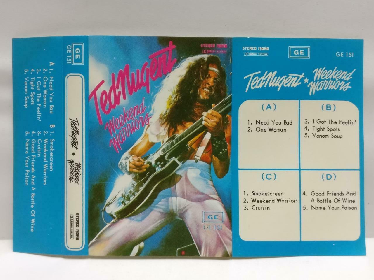 Ted Nugent Weekend Warriors Mega Rare Singapore English Cassette CT509