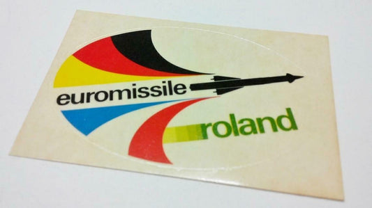 Vintage 80’s Sticker Euromissile Roland Airlines F/S (A784)